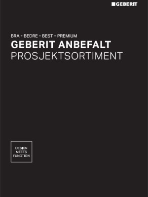 Geberit anbefalte prosjektsortiment 2026