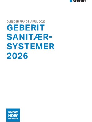 Geberit sanitærsystemer 2026